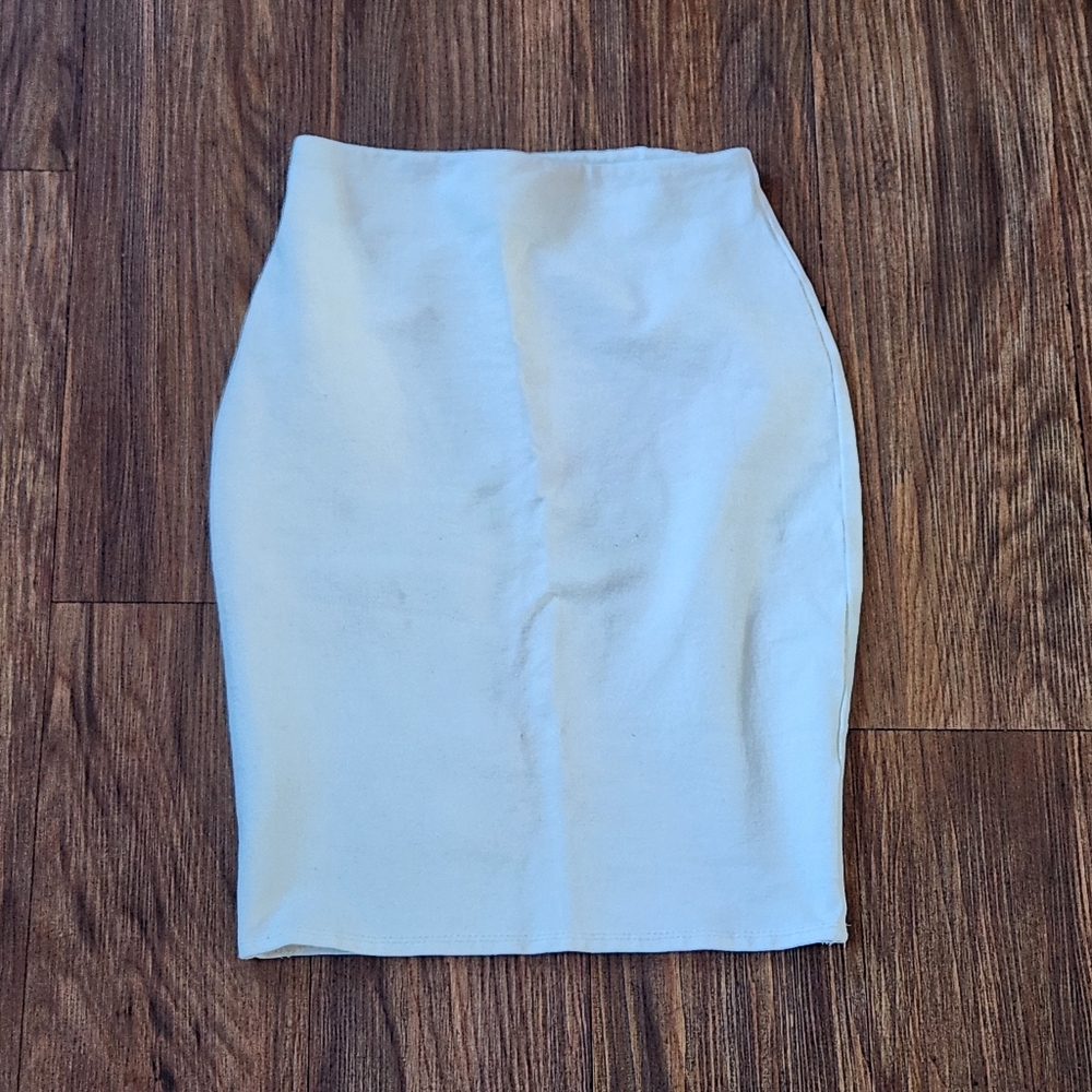 White Pencil Skirt NWOT Size S